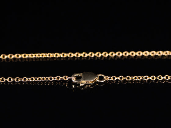 10K Yellow Gold Rolo Chain 19"