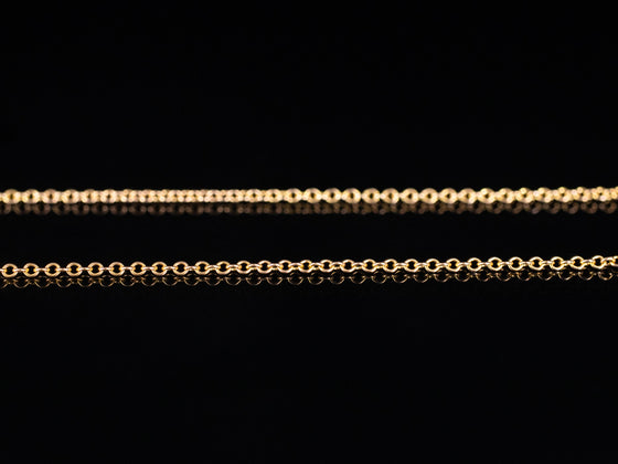 10K Yellow Gold Rolo Chain 19"