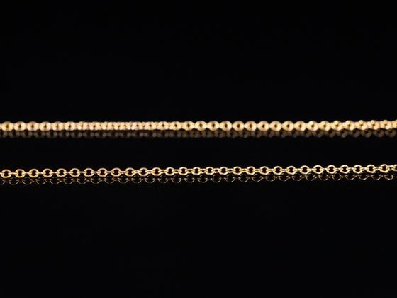 10K Yellow Gold Rolo Chain 19"