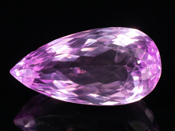 21.52 Ct. Light Fuschia Elongated Pear Cut Kunzite