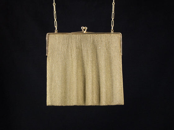 Flapper Purse with Sapphire Accents in 14K Yellow Gold