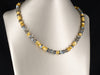 Labradorite Bead and 19K Yellow Gold Cup Necklace