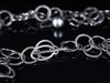 10-11 mm. Freshwater Pearl Necklace in Oxidized Sterling Silver
