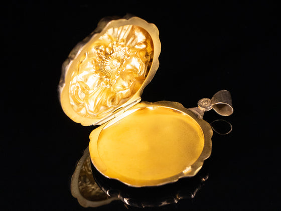 Poppy Locket in 10K Yellow Gold