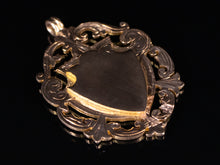  English Decorative Crest Pendant in 9K Rose Gold