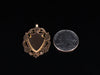 English Decorative Crest Pendant in 9K Rose Gold