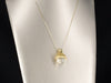 Lacey Moonstone Drop Pendant with Diamond Accents in 18K Yellow Gold