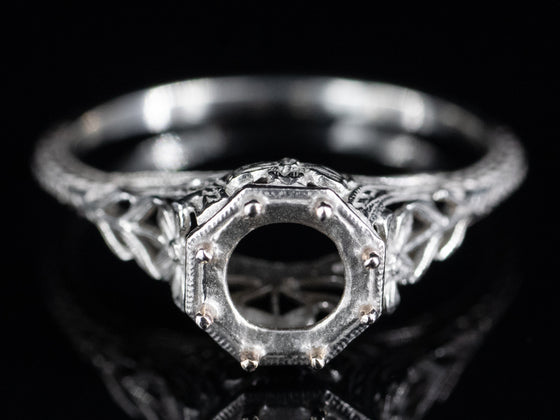 The Greenleaf Semi-Mount Engagement Ring
