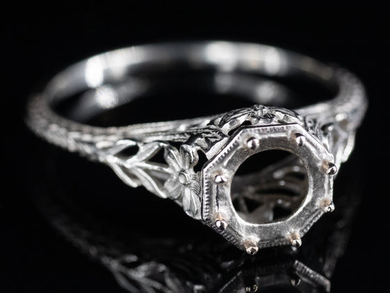 The Greenleaf Semi-Mount Engagement Ring