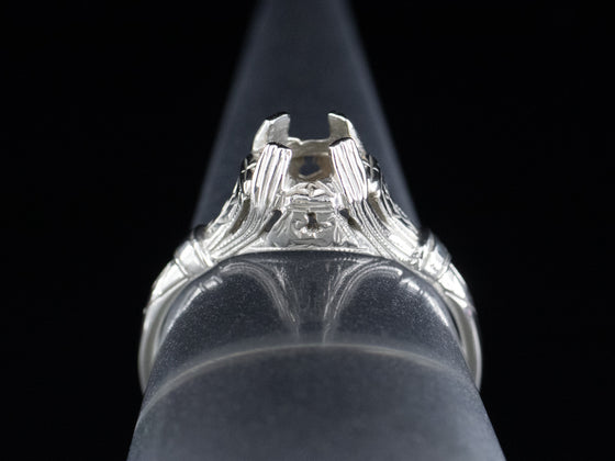 The Lamprey Semi-Mount Engagement Ring