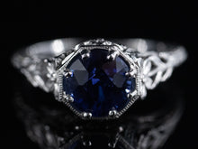  The Greenleaf Sapphire Ring in Platinum