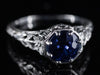 The Greenleaf Sapphire Ring in Platinum