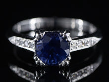  The Shapleigh Sapphire and Diamond Ring in Platinum