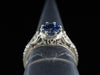 The Forrester Cornflower Blue Sapphire Ring in 18K White Gold