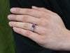 The Bellamy Fuschia Sapphire and Diamond Ring in 14K White Gold