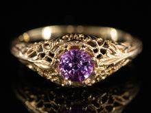  The Marcy Pink Sapphire Ring in 18K Yellow Gold