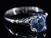 The Levett Sapphire Ring in 14K White Gold