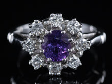  The Peverly Purple Sapphire and Diamond Ring in Platinum