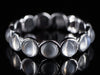 The Moonstone Band in 18K White Gold