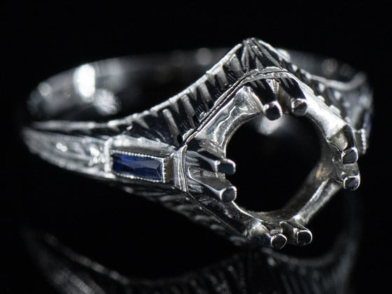 The Sturbridge Sapphire Semi-Mount Engagement Ring