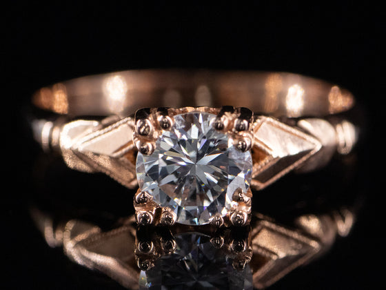 The Levett Diamond Engagement Ring in 14K Rose Gold