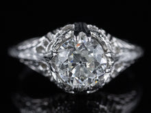  The Islington Old Mine Cut Diamond Engagement Ring in Platinum