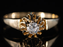  The Cathedral Diamond Ring in 14K Yellow Gold