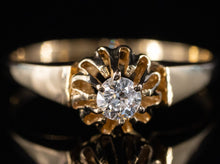  The Cathedral Diamond Ring in 14K Yellow Gold