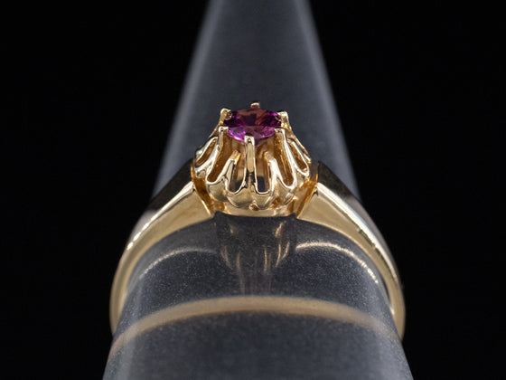 The Cathedral Ruby Ring in 14K Yellow Gold