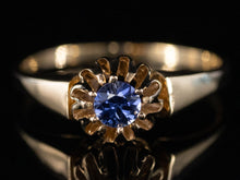  The Cathedral Blue Sapphire Ring in 14K Yellow Gold