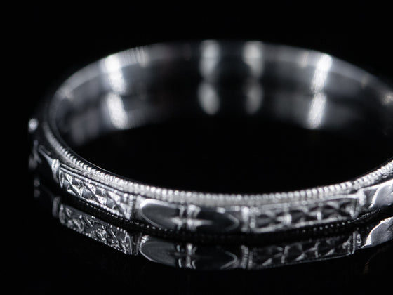 The Cora Band in 18K White Gold