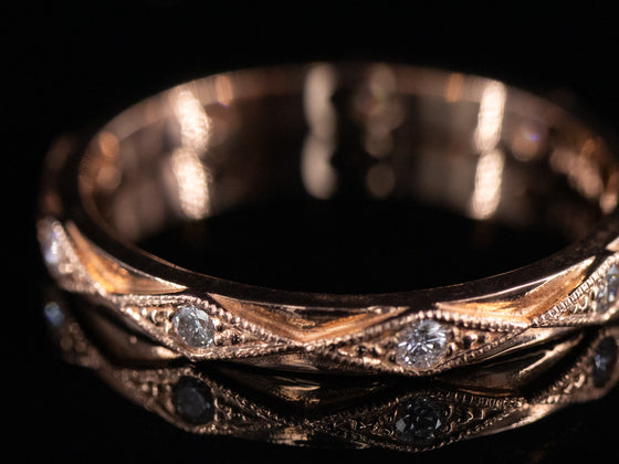 The Sofie Diamond Band in 14K Rose Gold
