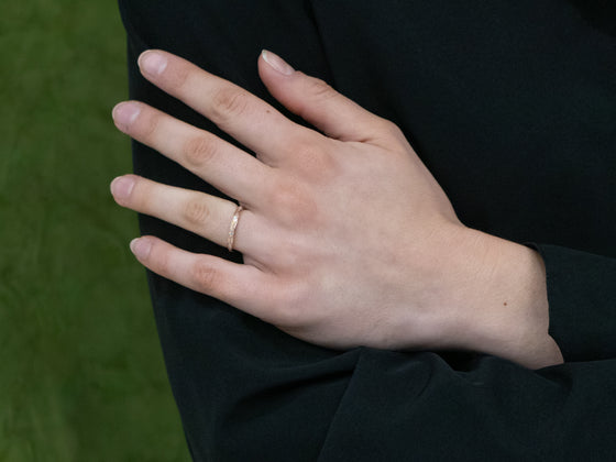 The Sofie Diamond Band in 14K Rose Gold