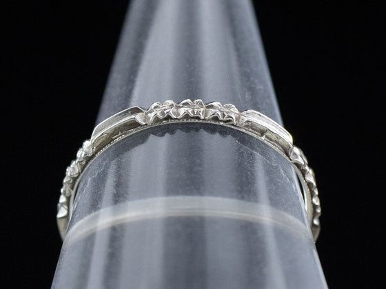 The Rosie Band in 14K White Gold
