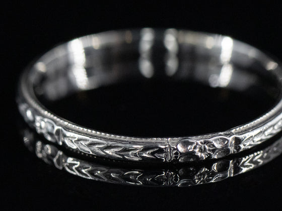 The Mallory Band in 14K White Gold