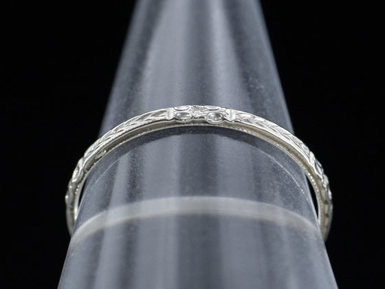 The Mallory Band in 18K White Gold
