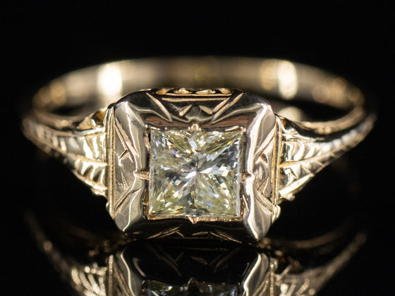 The Elwyn Diamond Engagement Ring in 14K Yellow Gold