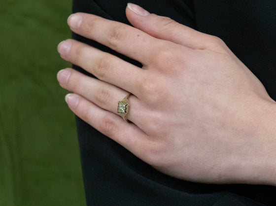 The Elwyn Diamond Engagement Ring in 14K Yellow Gold