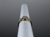 Elaina Champagne Zircon and Diamond Ring in 14K White Gold