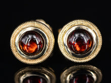  The Nellie Garnet Stud Earrings in 14K Yellow Gold