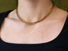 Woven Pin Tube Necklace in 18K Yellow Gold