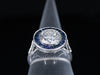 The Spring Point Sapphire and Lab Grown Diamond Ring in 14K White Gold