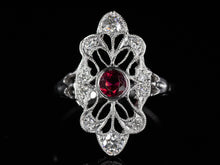  The Cordelia Pink Sapphire and Diamond Navette Ring in 14K White Gold