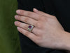 Pink Sapphire and Diamond Scroll Banner Ring in 14K Yellow Gold