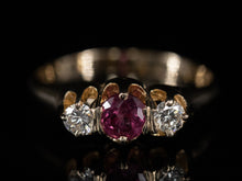  The Daphne Ruby and Diamond Ring in 14K Yellow Gold