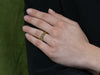 Three Stone Pink Sapphire and Diamond Ring in 18K Yellow Gold