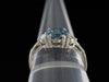 The Elaina Aquamarine and Diamond Ring in 14K White Gold
