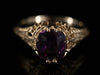 The Islington Purple Sapphire Ring in 14K Yellow Gold