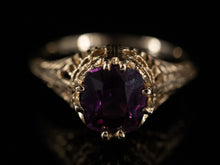  The Islington Purple Sapphire Ring in 14K Yellow Gold