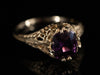 The Islington Purple Sapphire Ring in 14K Yellow Gold